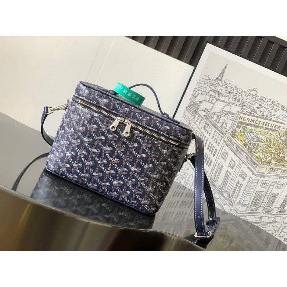 Goyard Muse Vanity Case Navy Blue LDBS248092