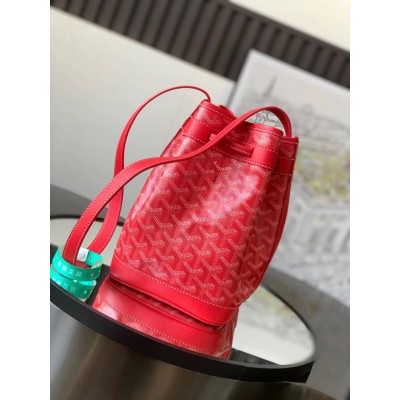 Goyard Petit Flot Bucket Bag Red LDBS247936