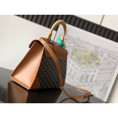 Goyard Saigon PM Bag Black & Tan LDBS247882