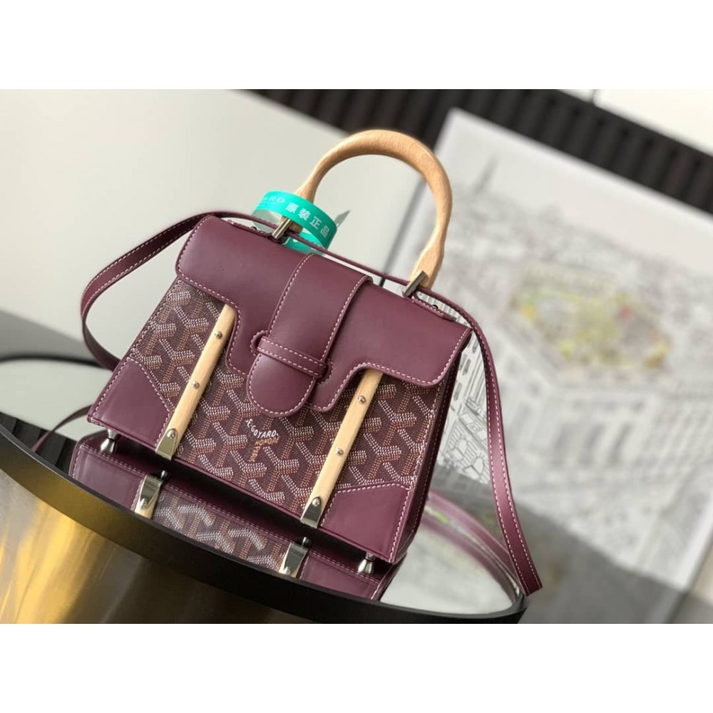 Goyard Saigon Structure Mini Bag Burgundy LDBS247799