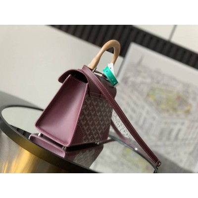 Goyard Saigon Structure Mini Bag Burgundy LDBS247799