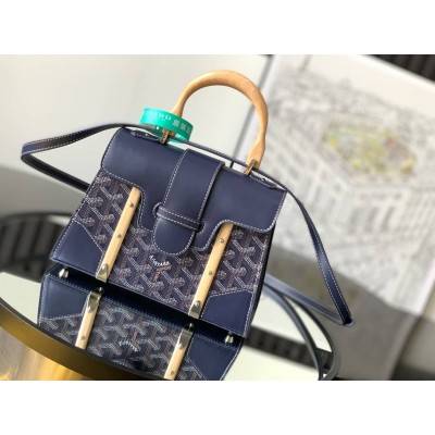 Goyard Saigon Structure Mini Bag Navy Blue LDBS247804