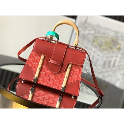 Goyard Saigon Structure Mini Bag Red LDBS247806