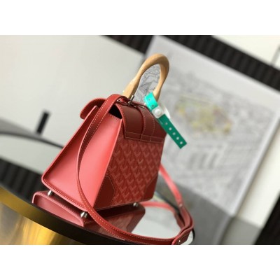 Goyard Saigon Structure Mini Bag Red LDBS247806