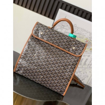 Goyard Saint Leger Backpack Black & Tan LDBS247661