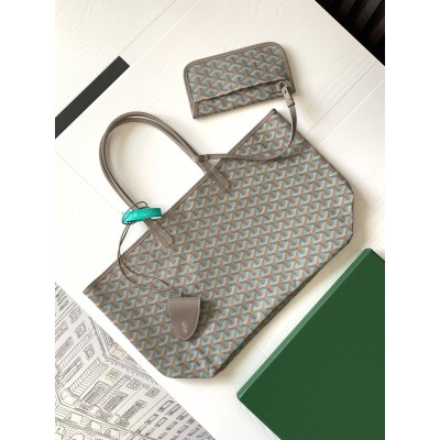 Goyard Saint Louis Goyardine Claire Voie PM Bag Turquoise LDBS247905