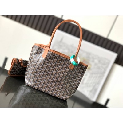 Goyard Saint Louis Mini Bag Black & Tan LDBS247810