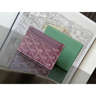 Goyard Saint-Sulpice Card Wallet Burgundy LDBS248162