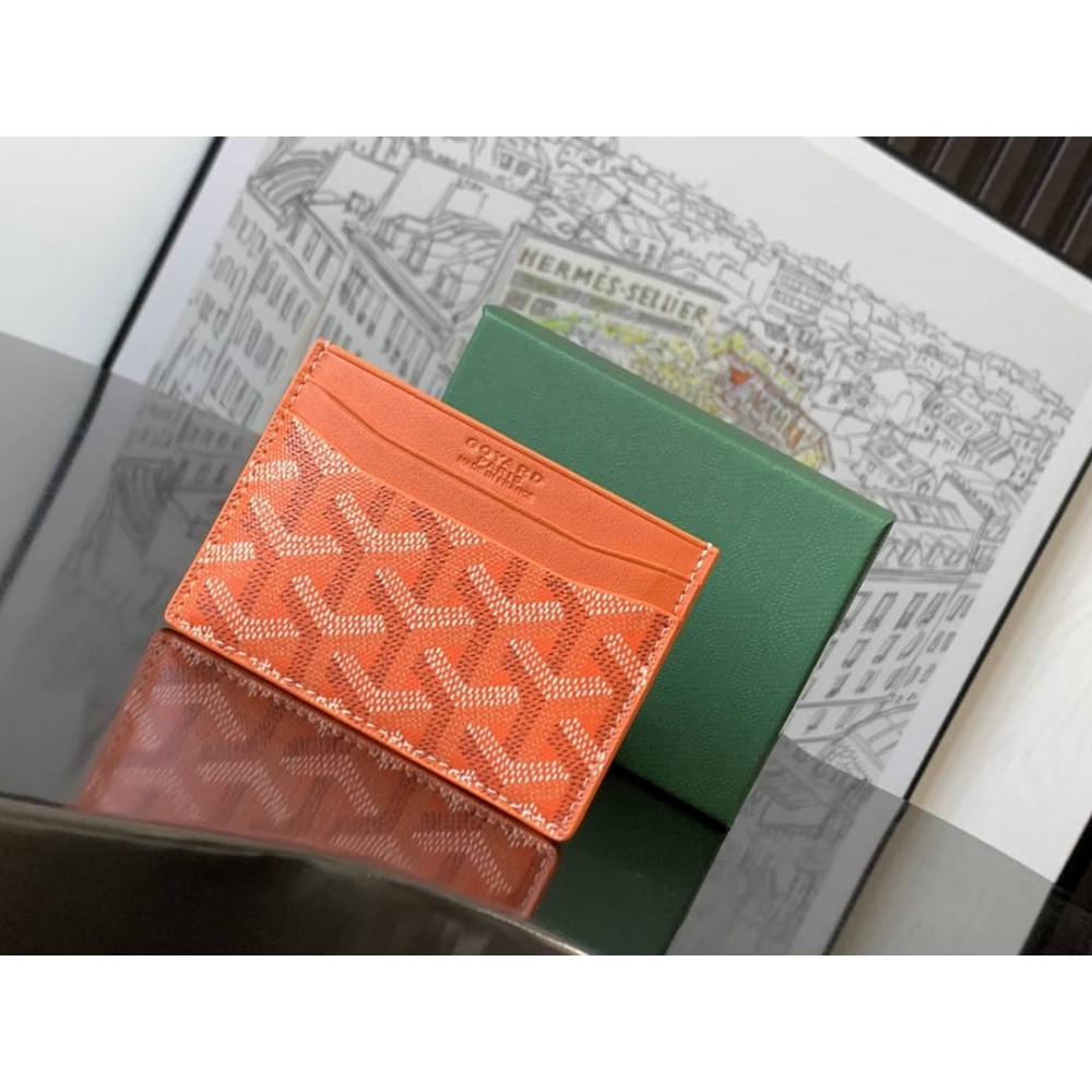 Goyard Saint-Sulpice Card Wallet Orange LDBS248166