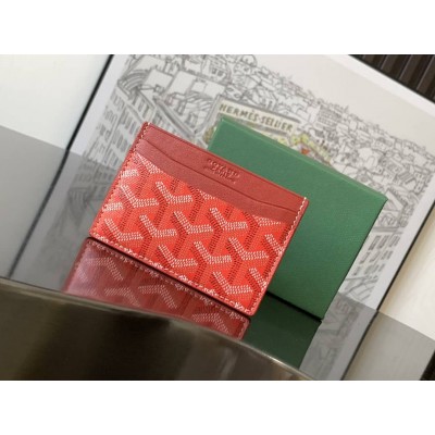 Goyard Saint-Sulpice Card Wallet Red LDBS248167