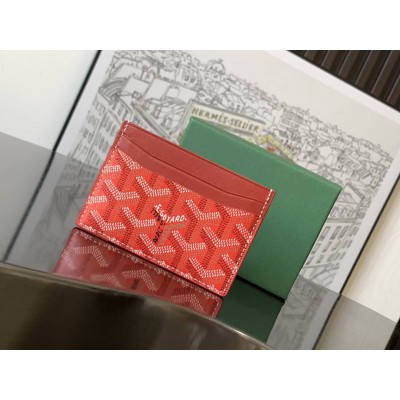 Goyard Saint-Sulpice Card Wallet Red LDBS248167