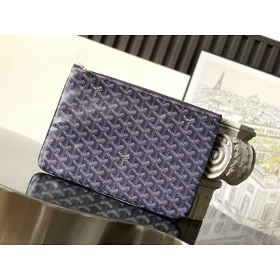 Goyard Senat MM Pouch Navy Blue LDBS247876