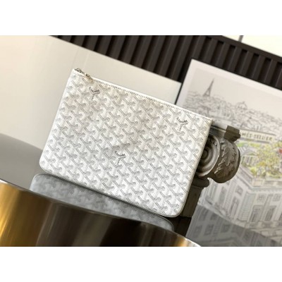 Goyard Senat MM Pouch White LDBS247879