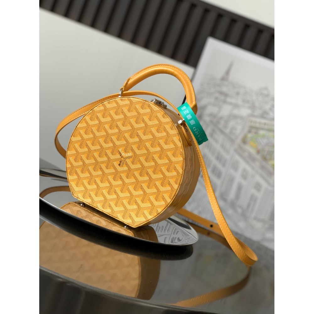 Goyard The Alto Hatbox Trunk Bag Yellow LDBS248086