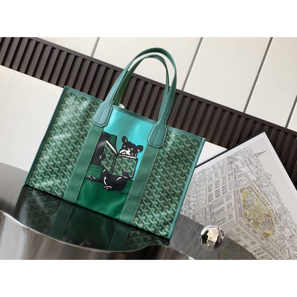 Goyard Villette MM Tote Bag Green LDBS247958