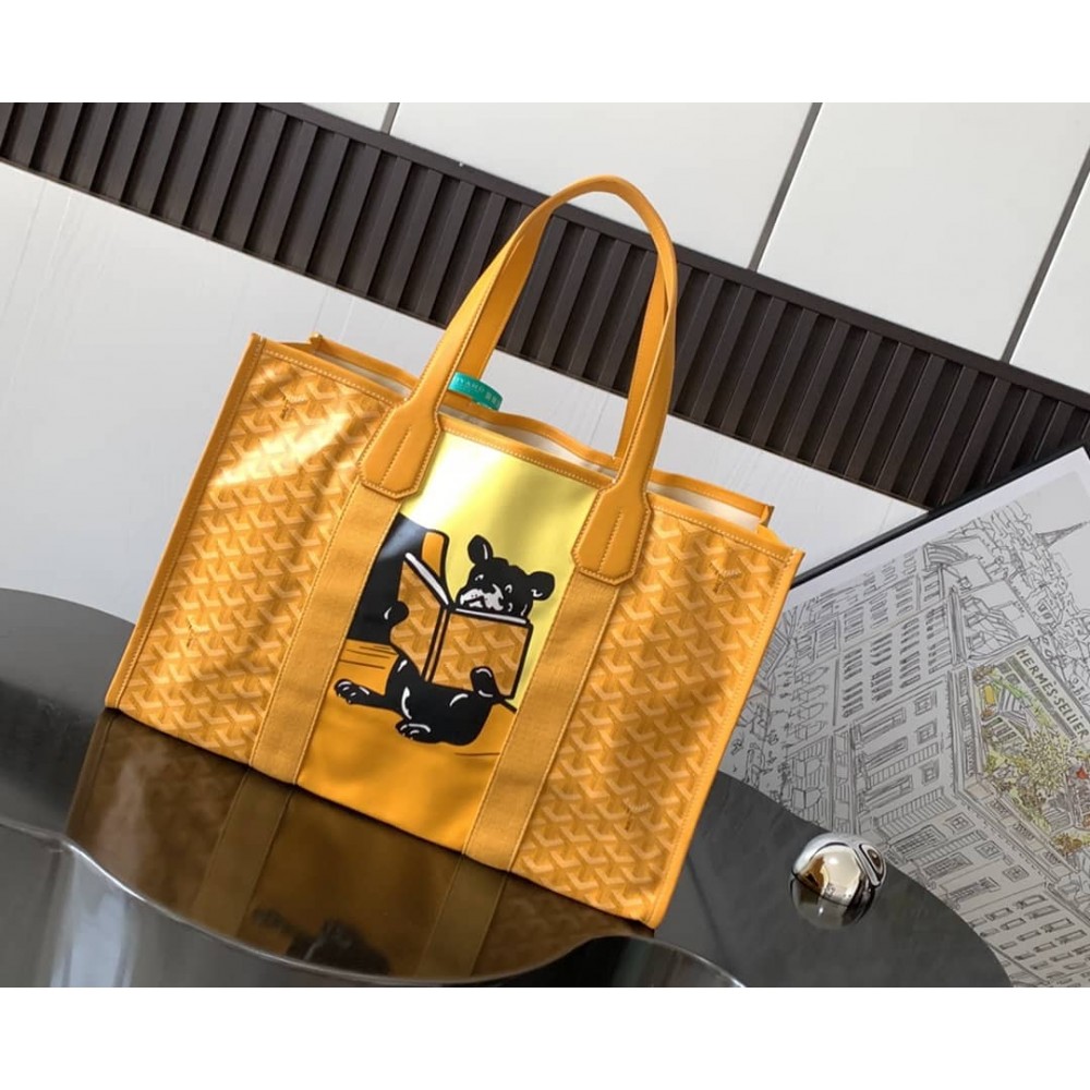 Goyard Villette MM Tote Bag Yellow LDBS247961