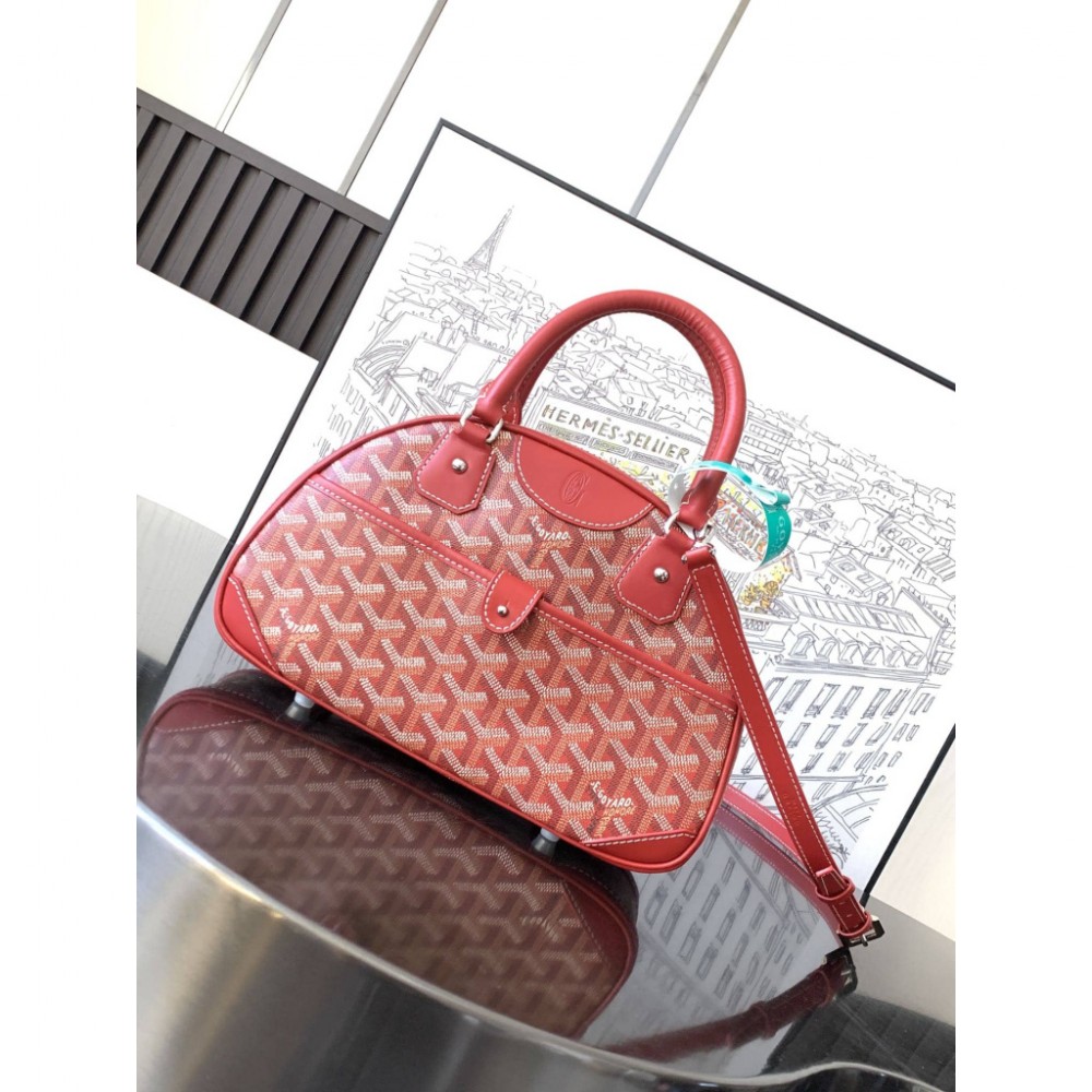 Goyard Vintage Bowling Bag Red LDBS248113