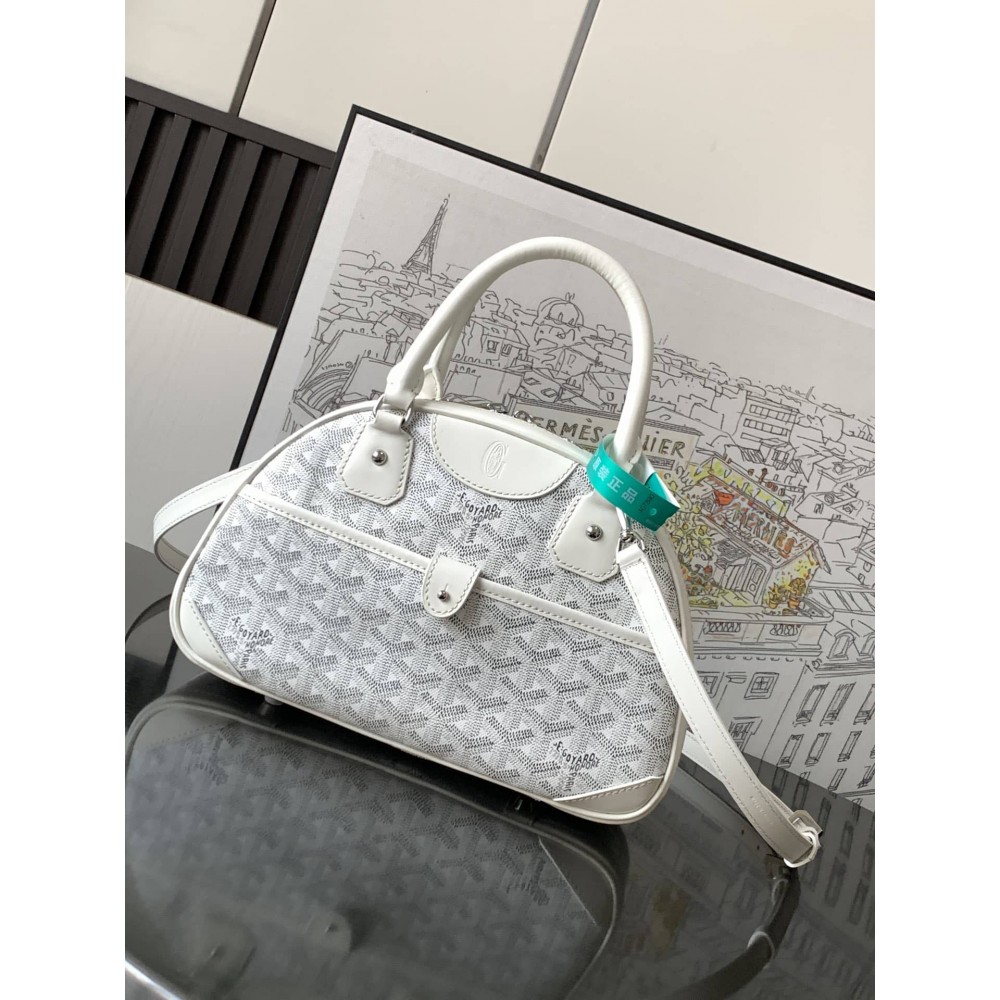 Goyard Vintage Bowling Bag White LDBS248115