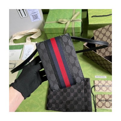 Balenciaga x Gucci Hacker Phone Bag Black 680130 LDBS16154