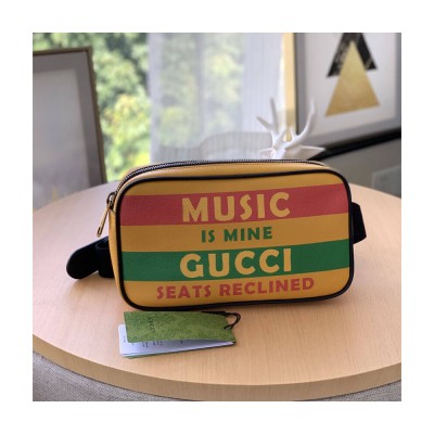 Gucci 100 Belt Bag In Yellow Leather 602695 LDBS16162