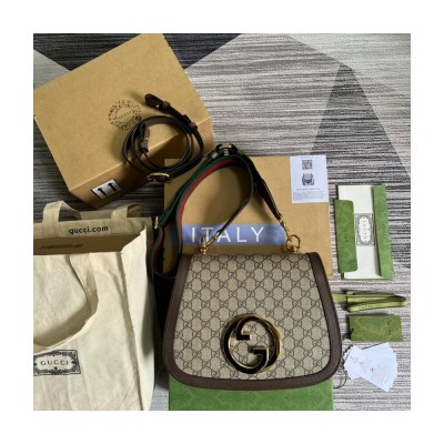 Gucci Blondie Medium Shoulder Bag With Round Interlocking G 699210 LDBS16184