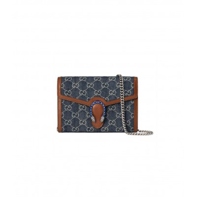 Gucci Denim Dionysus Mini Chain Bag 401231 LDBS16198