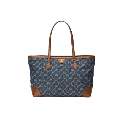 Gucci Denim Ophidia GG Medium Tote 631685 LDBS16441