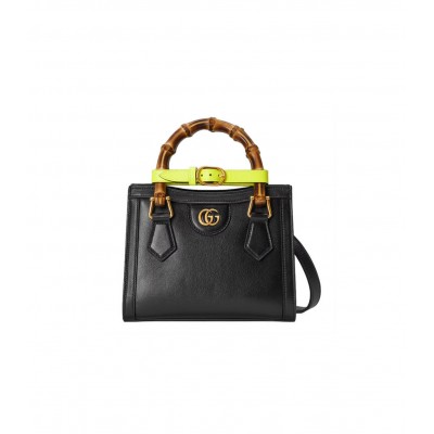 Gucci Diana Mini Tote Bag Black 655661 LDBS16567