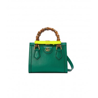 Gucci Diana Mini Tote Bag Green 655661 LDBS16569