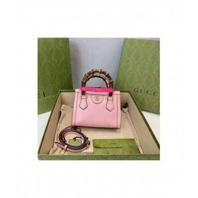 Gucci Diana Mini Tote Bag Pink 655661 LDBS16572