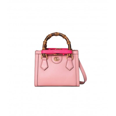 Gucci Diana Mini Tote Bag Pink 655661 LDBS16572