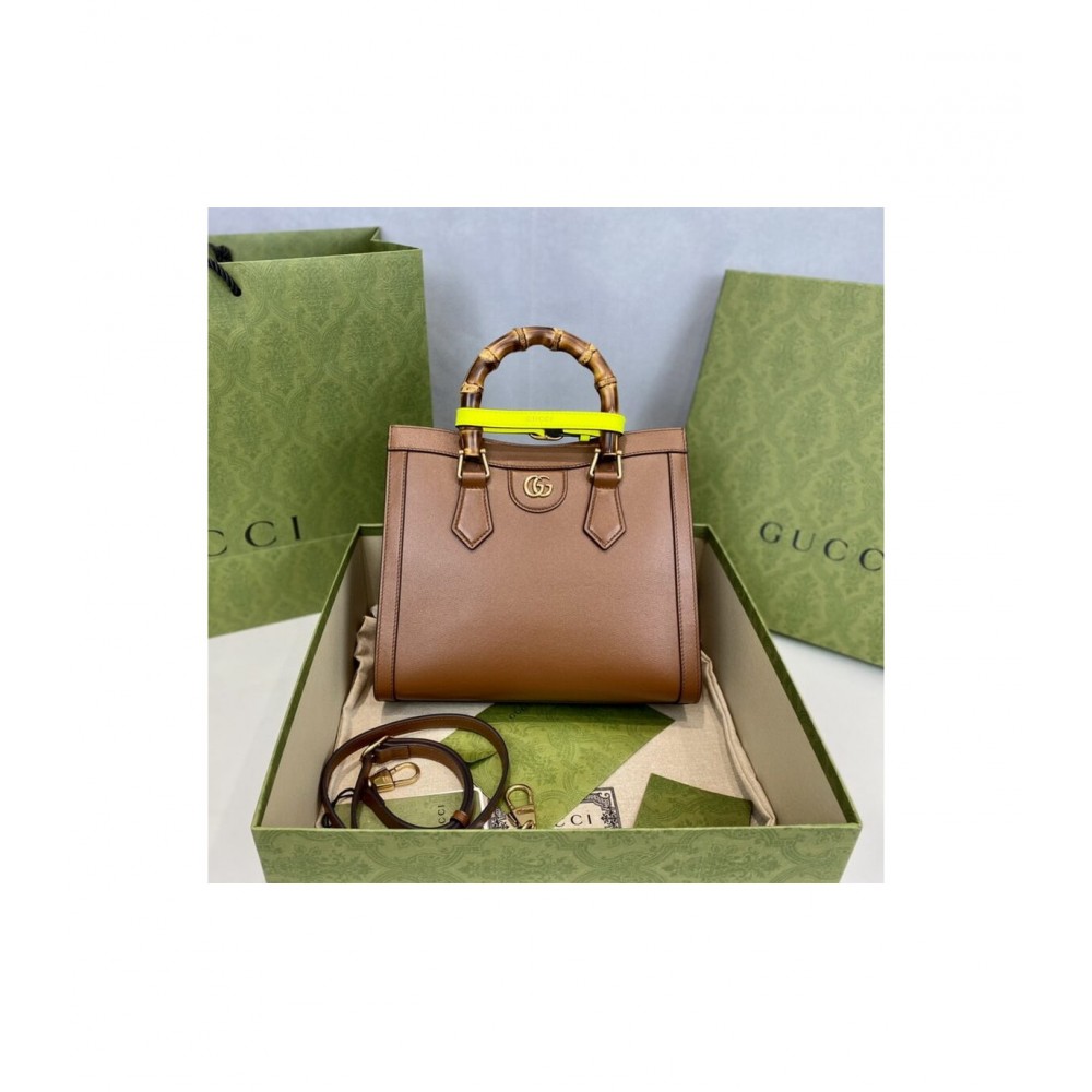 Gucci Diana Small Tote Bag Brown 660195 LDBS16575