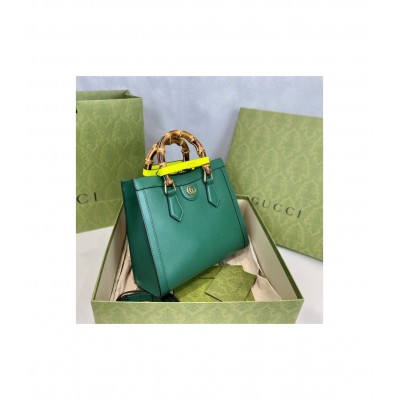 Gucci Diana Small Tote Bag Green 660195 LDBS16576