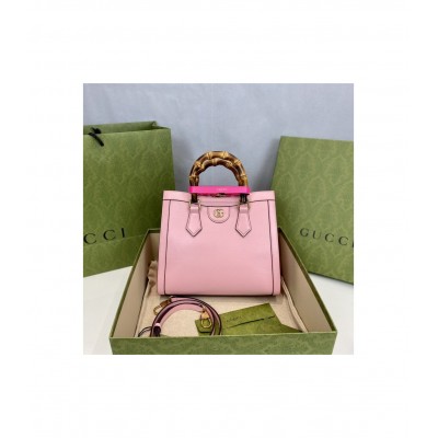 Gucci Diana Small Tote Bag Pink 660195 LDBS16579