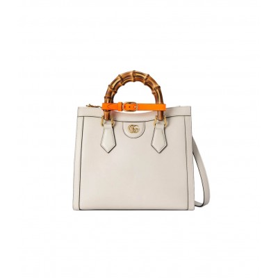 Gucci Diana Small Tote Bag White 660195 LDBS16580