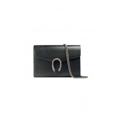 Gucci Dionysus Black Leather Mini Chain Bag 401231 LDBS16199