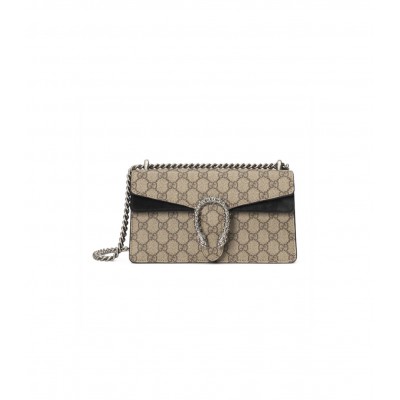 Gucci Dionysus GG Canvas Small Shoulder Bag Black 499623 LDBS16201