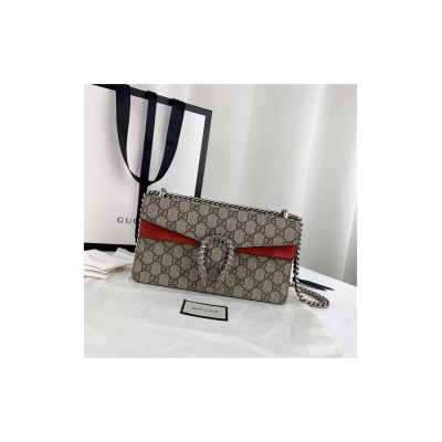 Gucci Dionysus GG Canvas Small Shoulder Bag Red 499623 LDBS16202