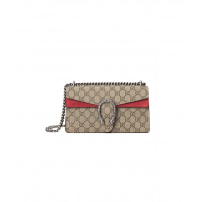 Gucci Dionysus GG Canvas Small Shoulder Bag Red 499623 LDBS16202