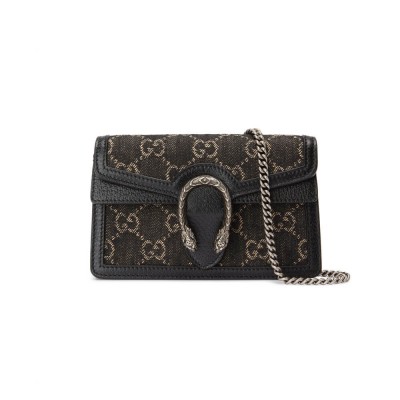 Gucci Dionysus GG Super Mini Bag in Black 476432 LDBS16203