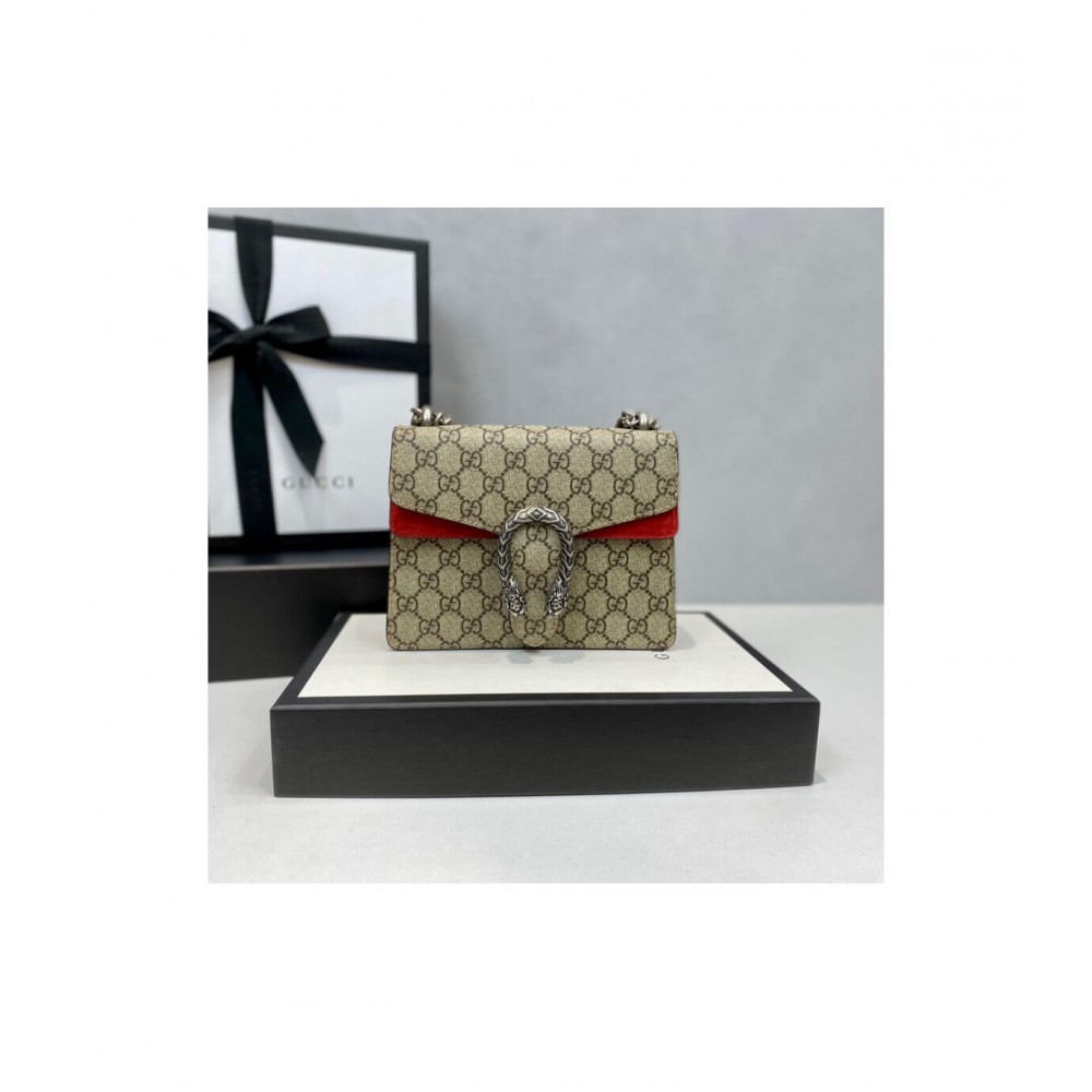 Gucci Dionysus GG Supreme Mini Bag Red 421970 LDBS16206