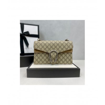 Gucci Dionysus Small GG Shoulder Bag Apricot 400249 LDBS16215