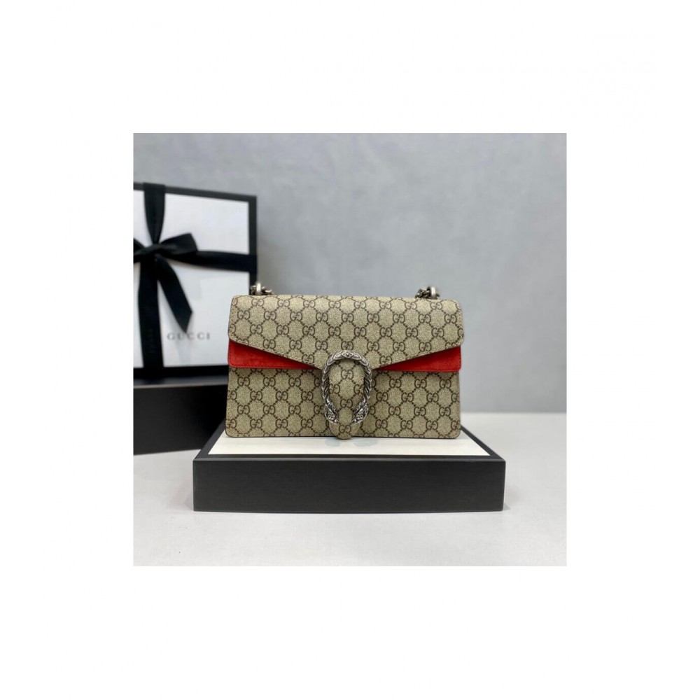 Gucci Dionysus Small GG Shoulder Bag Red 400249 LDBS16217