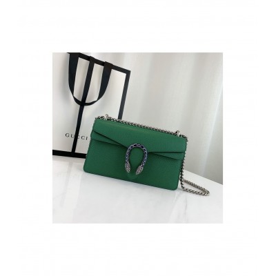 Gucci Dionysus Small Shoulder Bag in Green Leather 499623 LDBS16221