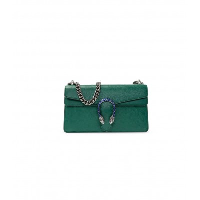 Gucci Dionysus Small Shoulder Bag in Green Leather 499623 LDBS16221