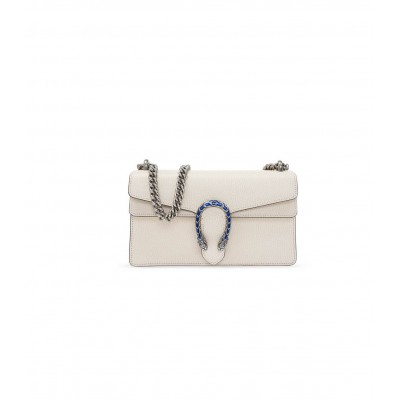 Gucci Dionysus Small Shoulder Bag in White Leather 499623 LDBS16224