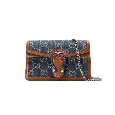 Gucci Dionysus Super Mini Bag in Denim 476432 LDBS16227