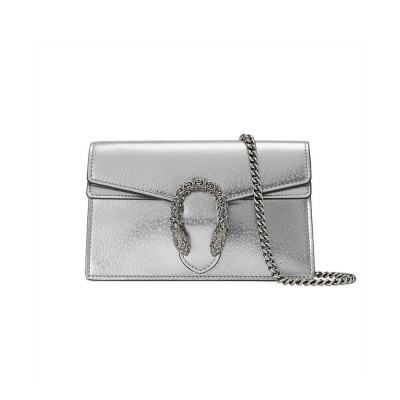 Gucci Dionysus Super Mini Bag in Silver 476432 LDBS16230