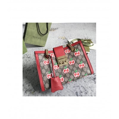 Gucci GG Apple Print Small Shoulder Bag 498156 LDBS16534