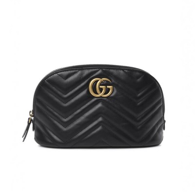 Gucci GG Marmont Cosmetic Case Black 625690 LDBS16359